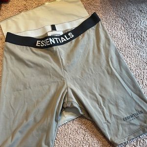 Worn once. Essentials biker shorts